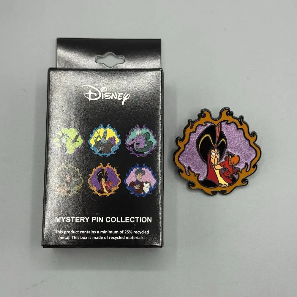 Disney Villains & Sidekicks Blind Pins New Open Box- JAFAR & IAGO Aladdin